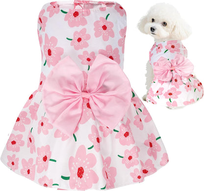 Soft premium stitching and neck area detail of the choyaxo summer cat and dog dress.