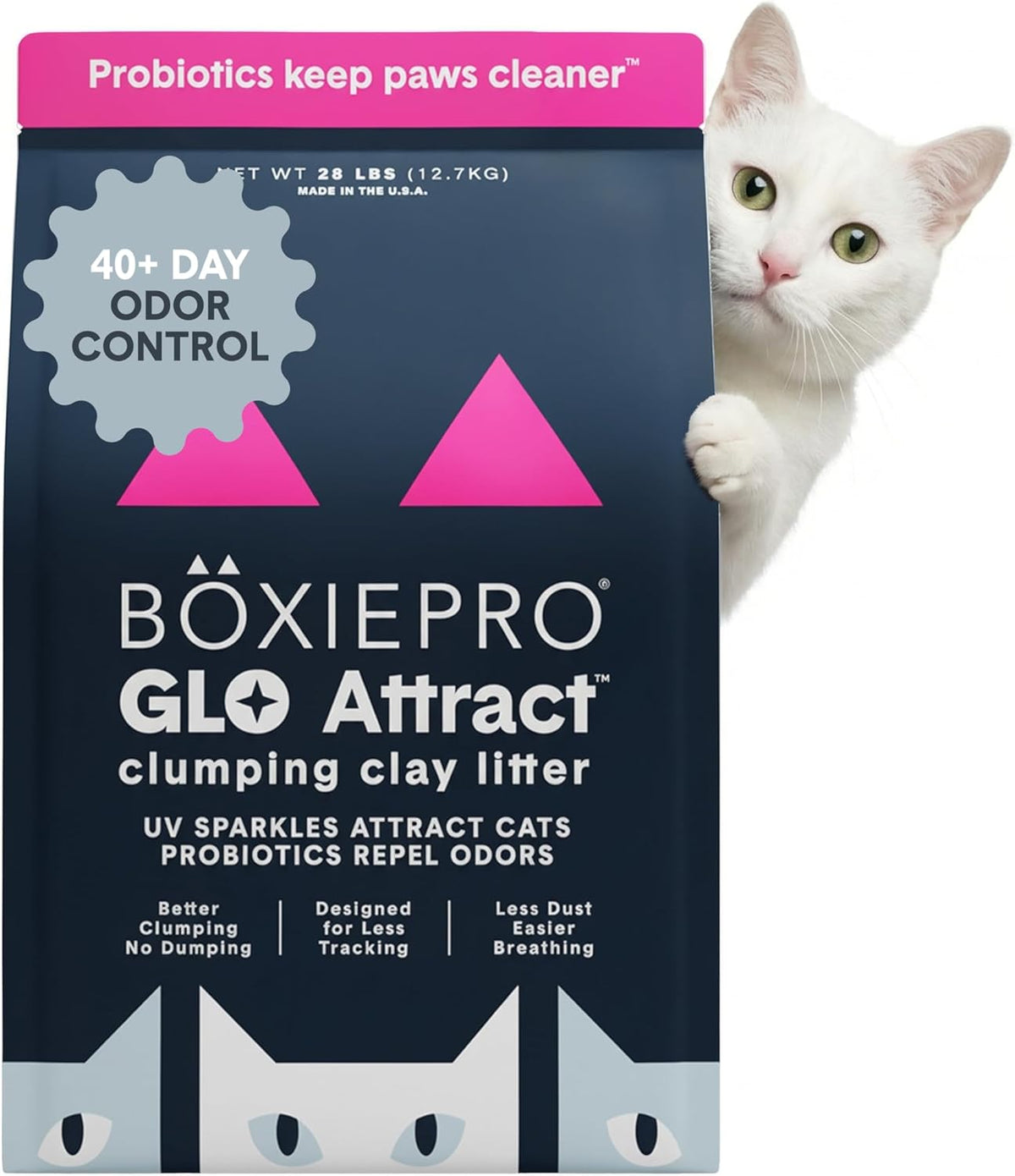 Boxie Probiotic Cat Litter, 40 Day Odor Control, Clumping Clay Kitty Litter, Odor Eliminating Probiotics, Dust-Free, No Fragrances No Fillers, 16 lb - Image 15
