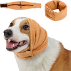 Dog Calming Hoodie, No Shake Ear Wraps for Dogs, Adjustable Dog Ear Muffs for Noise Protection, Ear Wrap Head Cover for Head Warp Anxiety Relief, Hematoma, Grooming and Force Drying - Image 12