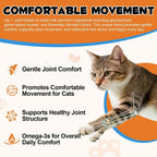 Cat enjoying a chicken flavored joint health chew