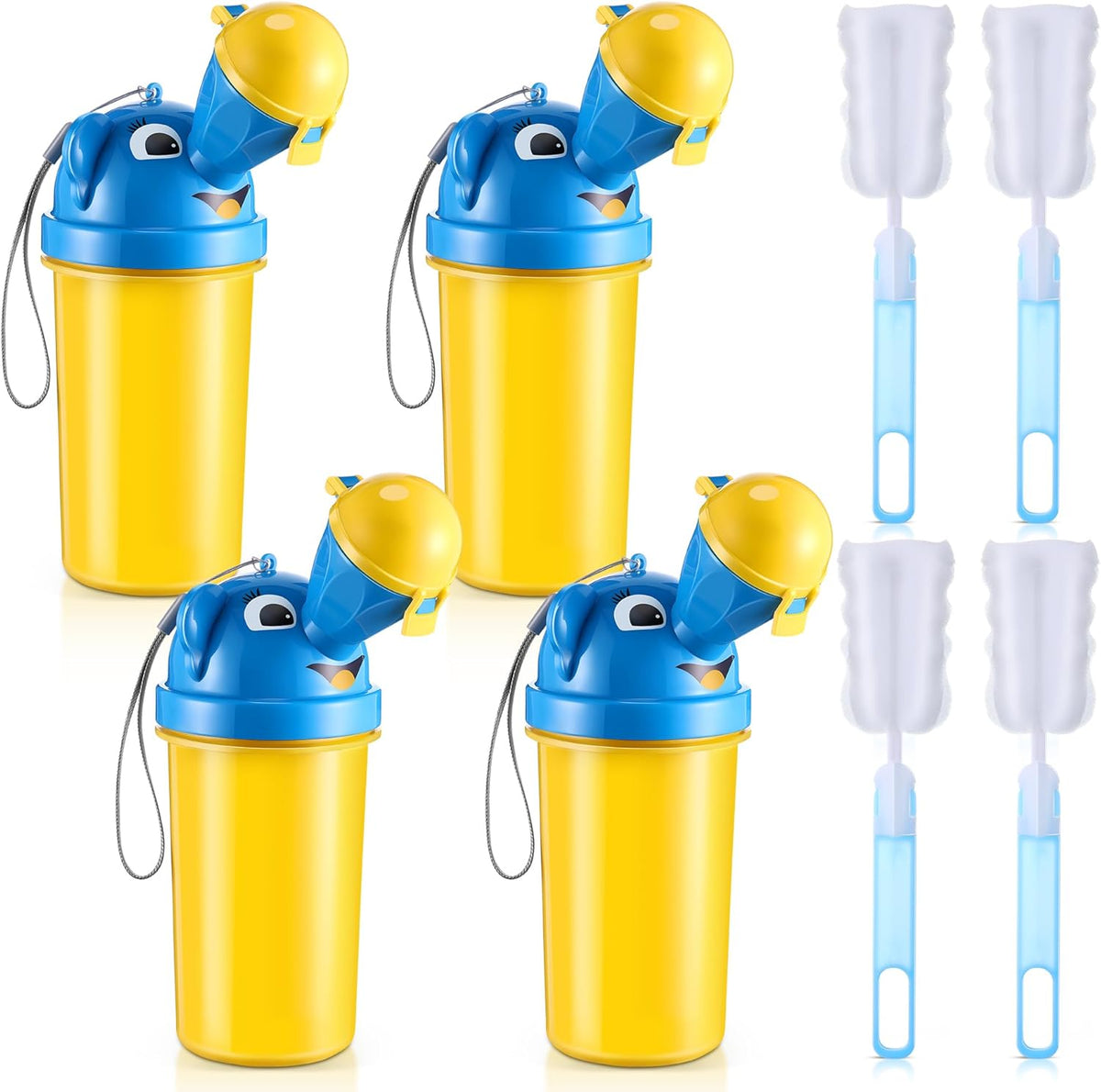 Kaiaiwluo Saillong portable urinal for kids 4 pack front view