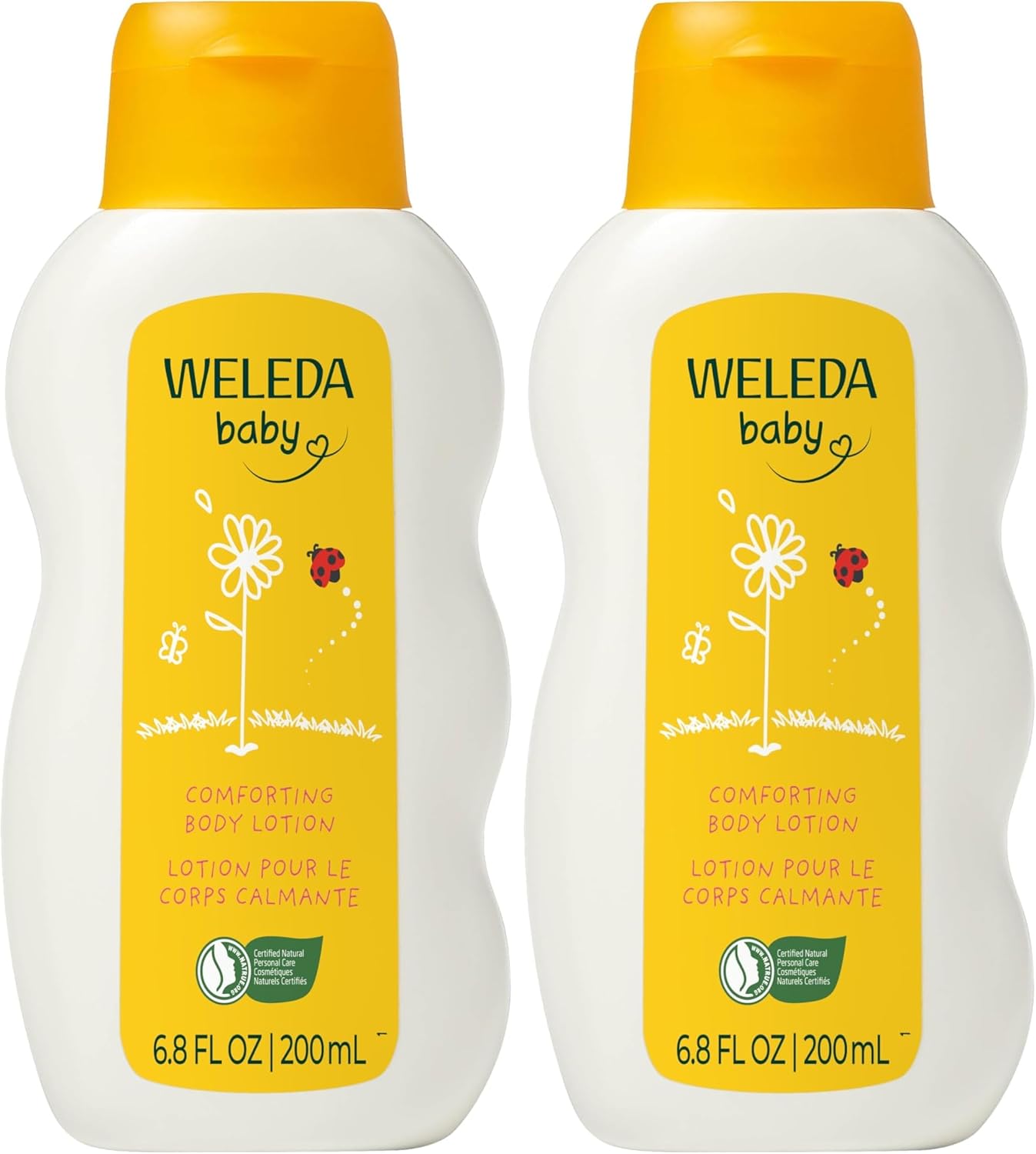 Weleda 6.8 Fluid Ounce soothing chamomile baby body milk.