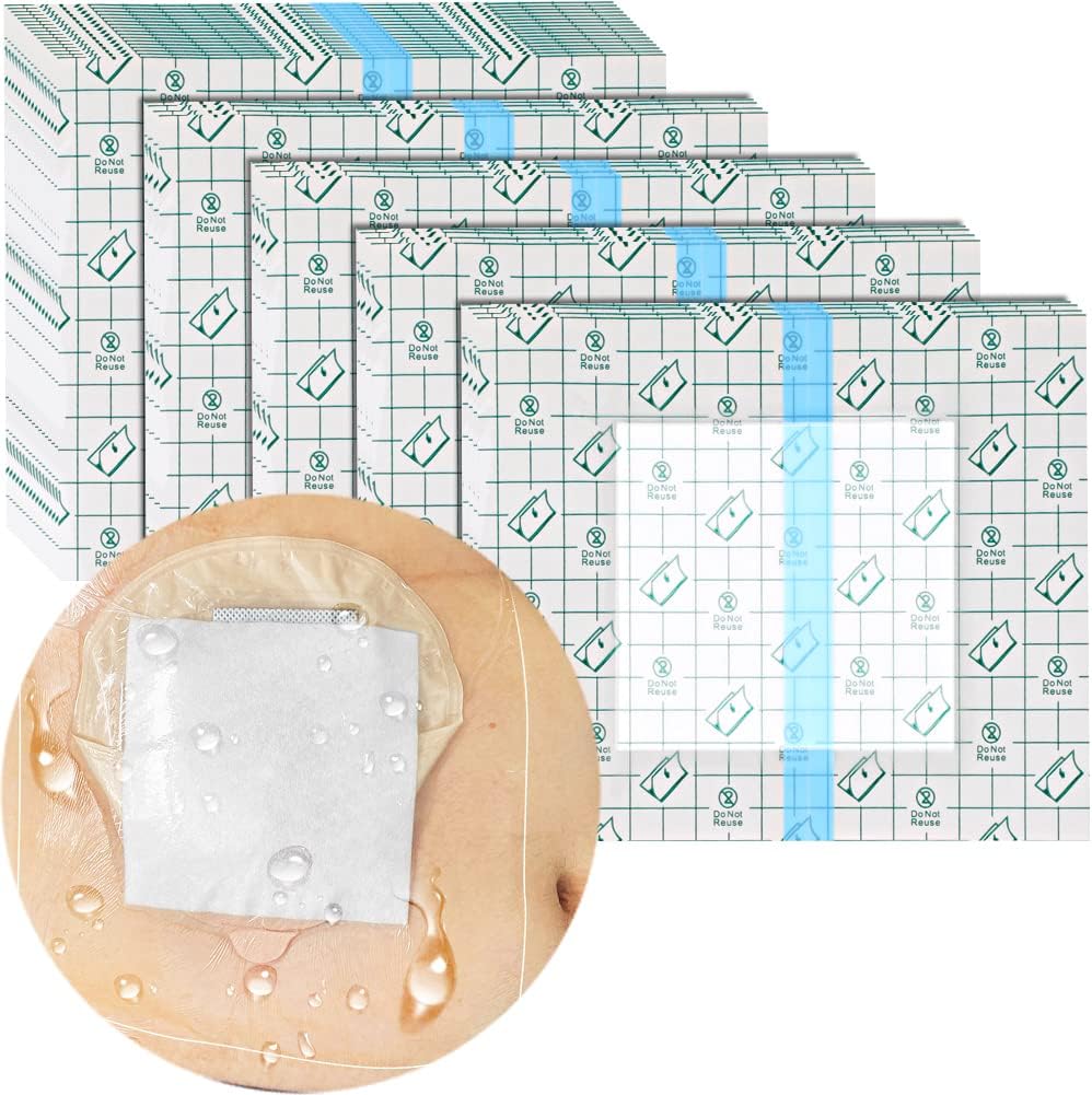 EaseCare waterproof ostomy bag shower cover front view 7 pack
