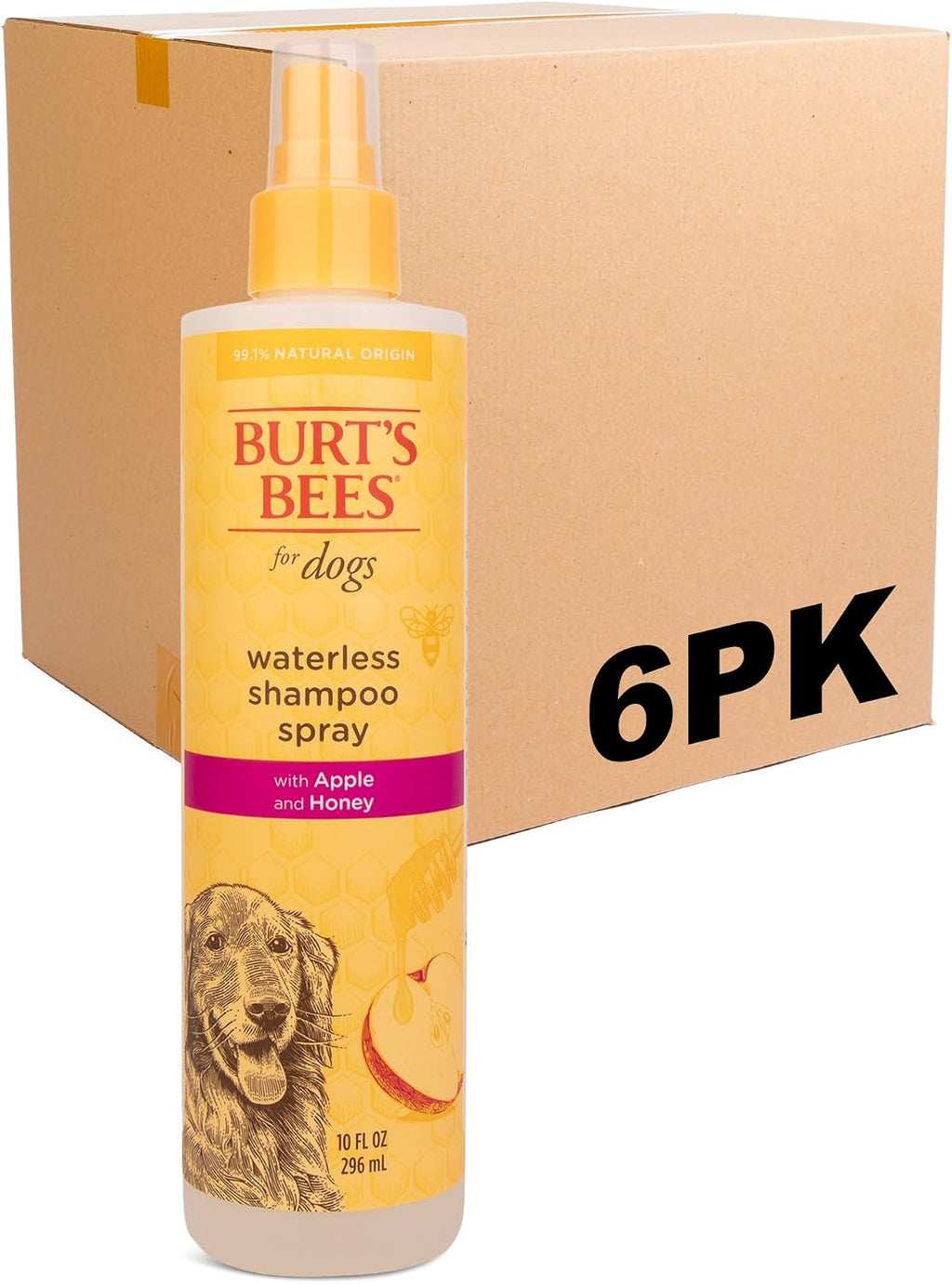 Burt's Bees for Pets Waterless Shampoo Spray for Dogs, Apple & Honey, No-Rinse Dry Dog Shampoo for All Dogs and Puppies, pH Balanced, No Sulfates, Parabens, Phthalates, 10 Fl Oz - Image 12
