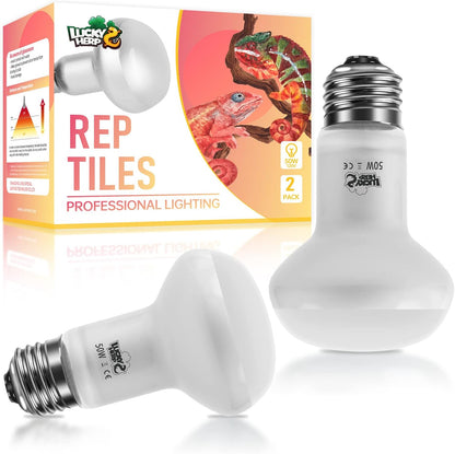 LUCKY HERP Intense Heat Lamp Bulbs for Reptiles 100W 2 Pack, UVA Daylight Reptile Heat Lamp, Reptile Basking Heat Light Bulb for Amphibian, Tortoise, Bearded Dragon, Lizard, Turtle, Snake Heating Use - Image 11