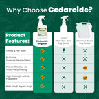Cedarcide original bug spray gallon bottle in home setting