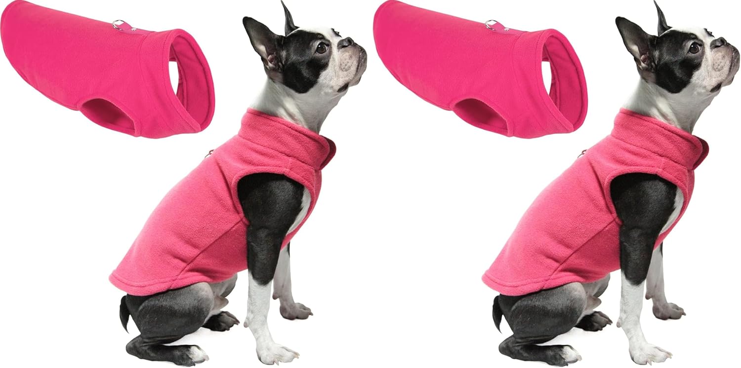 Gooby Fleece Vest Dog Sweater - Clay, X-Large - Warm Pullover Fleece Dog Jacket with O-Ring Leash for Small to Medium Dogs - Image 13