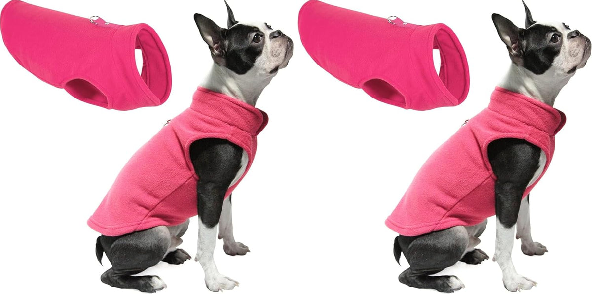 Gooby Fleece Vest Dog Sweater - Clay, X-Large - Warm Pullover Fleece Dog Jacket with O-Ring Leash for Small to Medium Dogs - Image 13