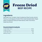 Solid Gold Freeze Dried Dog Food - W/Real Beef, Pumpkin & Superfoods - Freeze Dried Raw Dog Food Toppers for Picky Eaters to Serve as a Nutrient-Dense Meal Topper or High Protein Treats - 1.5oz - Image 9
