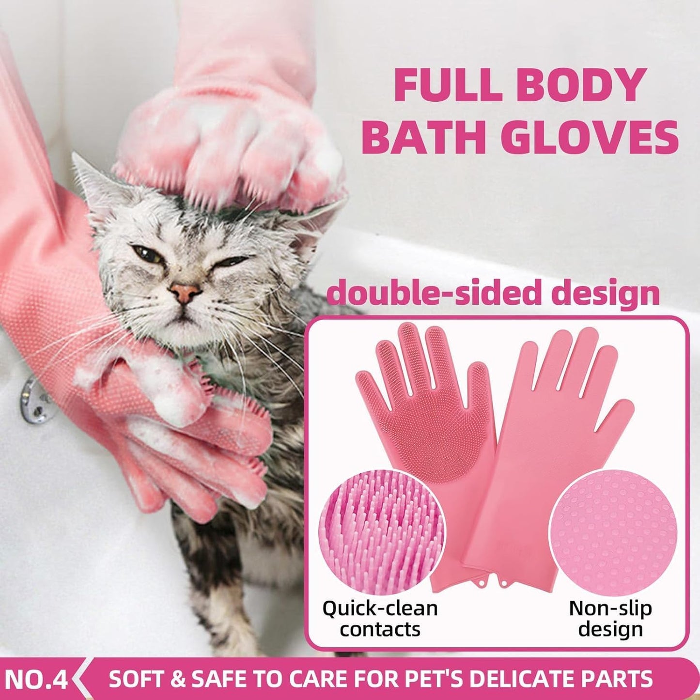 Highly absorbent pink microfiber towel for drying dogs and cats.