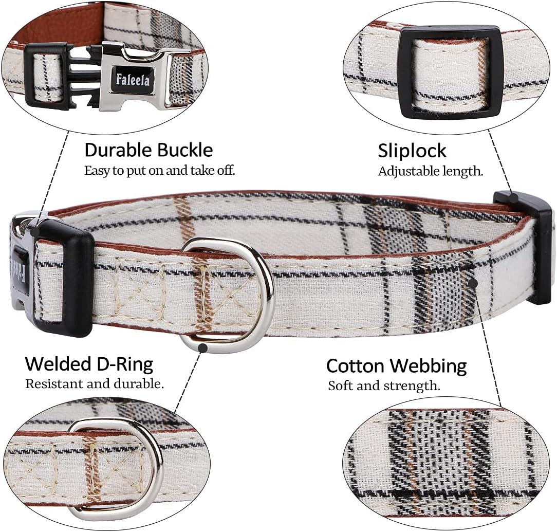 Faleela small dog collar with detachable bow