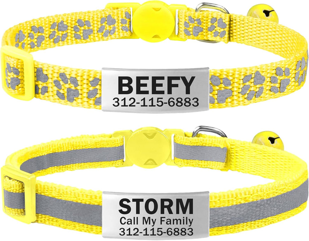 TagME cat safety collar demonstrating the automatic breakaway release