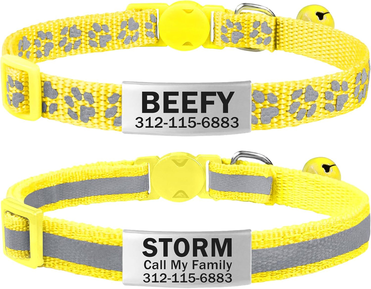 TagME cat safety collar demonstrating the automatic breakaway release