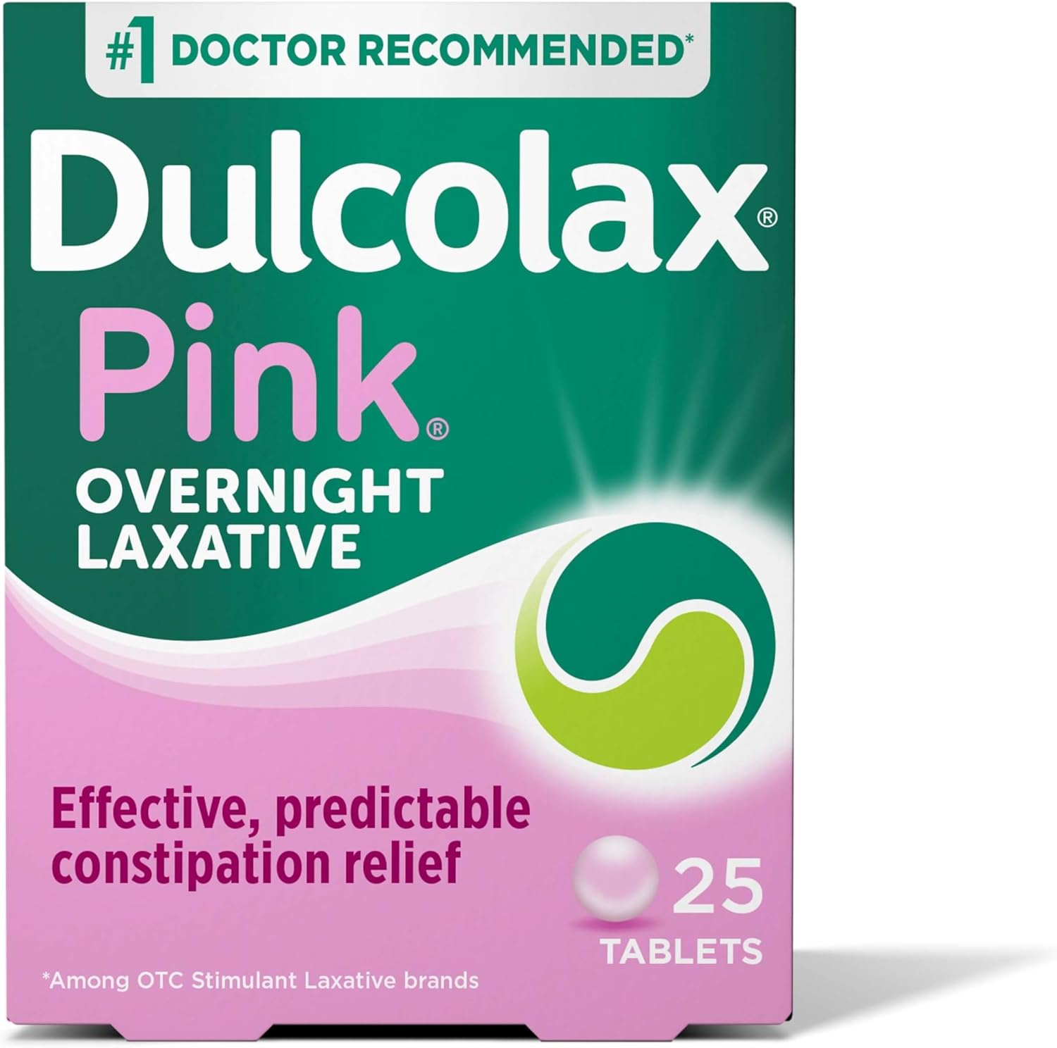 Dulcolax Pink Stimulant Laxative Tablets front of box