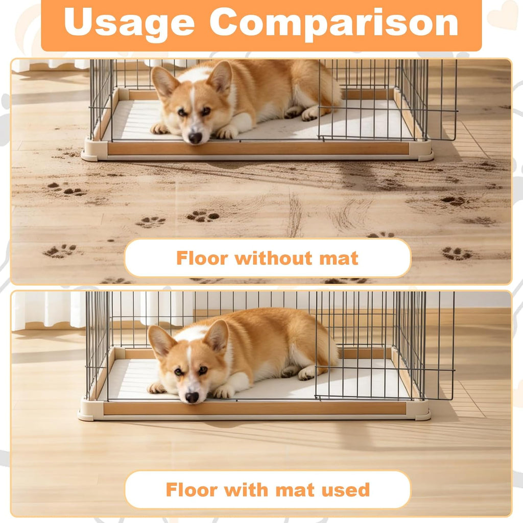 LynxLink 47 x 63 inch mat inside a large indoor pet playpen