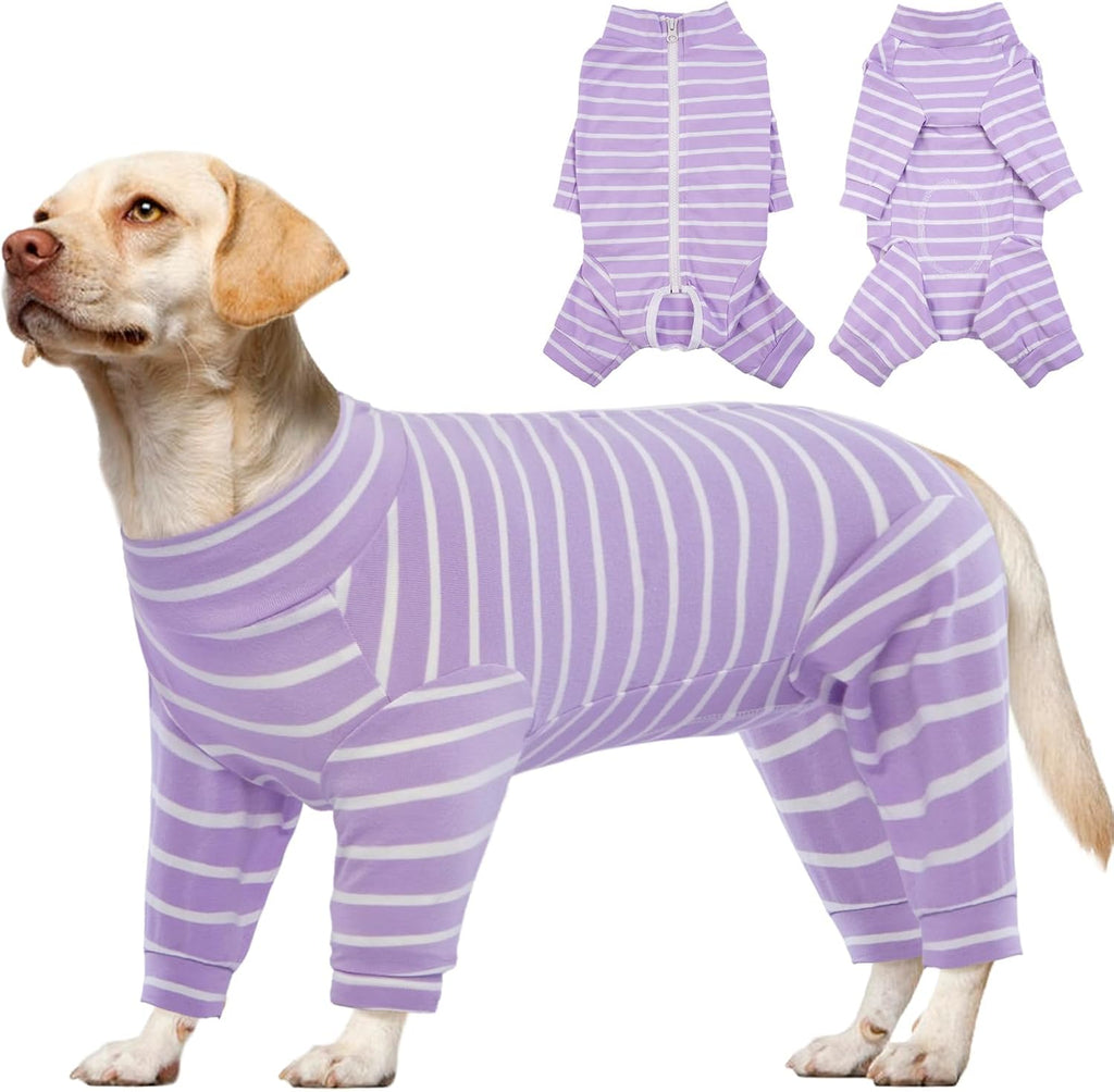 Kuoser Recovery Suit for Medium Dogs After Surgery, Long Sleeve Dog Surgery Recovery Suit, Dog Onesie for Abdominal Wounds Skin Disease, Green M - Image 15