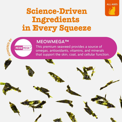 Zesty Paws Omega Cat Mousse supplement texture on spoon