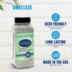Smelleze professional grade pest control deodorizer product shot showcasing the two pound size.
