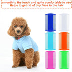 Molain, 12 Pieces Flea Lice Combs Cat Dog Grooming Comb, Double Side, Plastic, for Pet Owners, Unisex, All Hair Types, White, Green, Light Blue, Dark Blue, Orange, Pink - Image 3