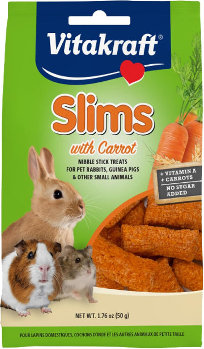 Vitakraft Slims Carrot Small Animal Treats - Light, Healthy Food Bites - Crispy Carrot Treats for Rabbits, Guinea Pigs, Hamsters & Chinchillas (10oz) - Image 15