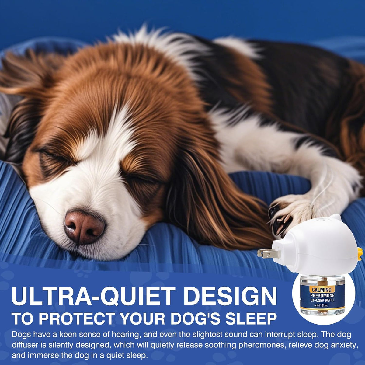 LKBHGF electric plug in diffuser unit showing the safe upright installation mechanism for pet calming