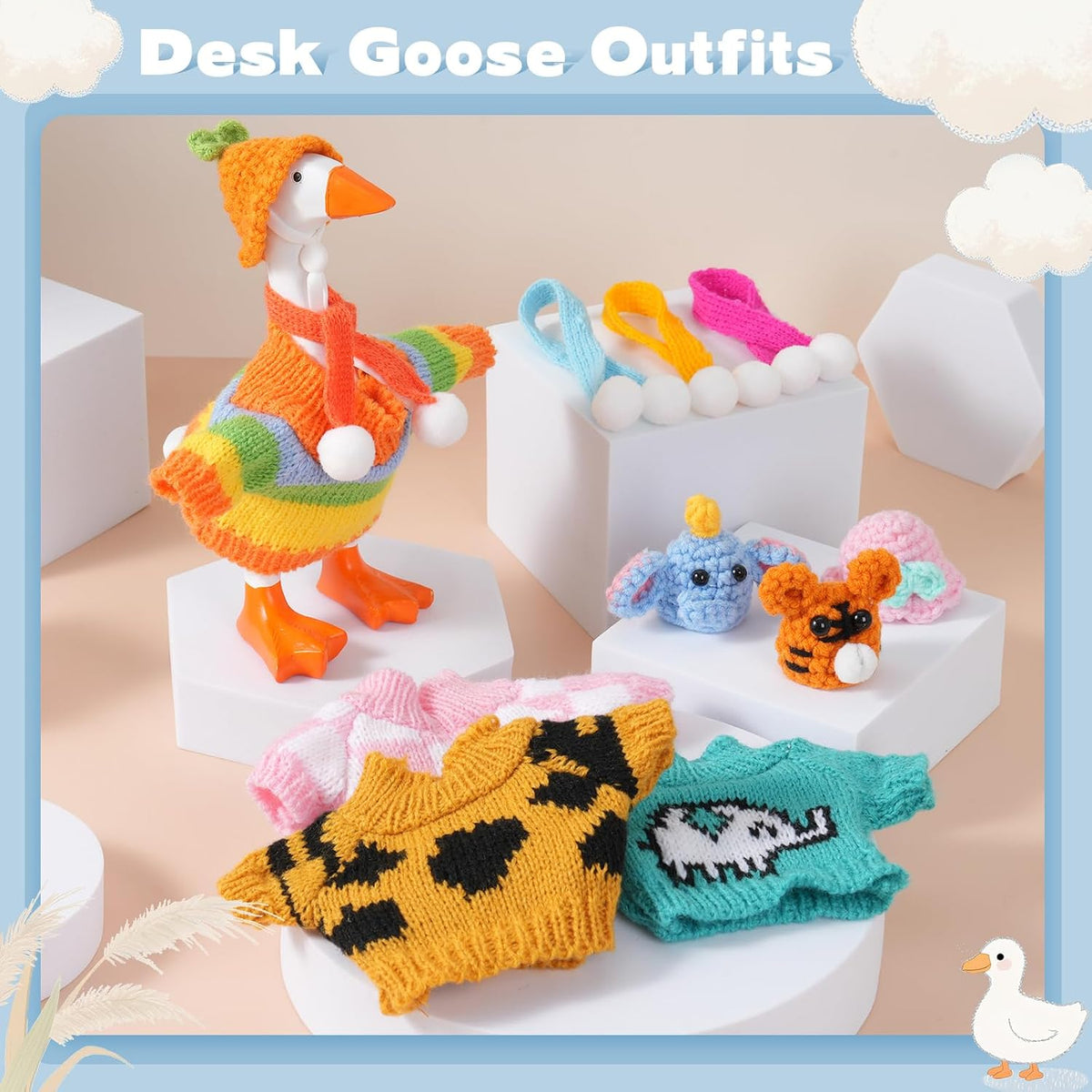 Linastu classic pattern mini goose clothes side view