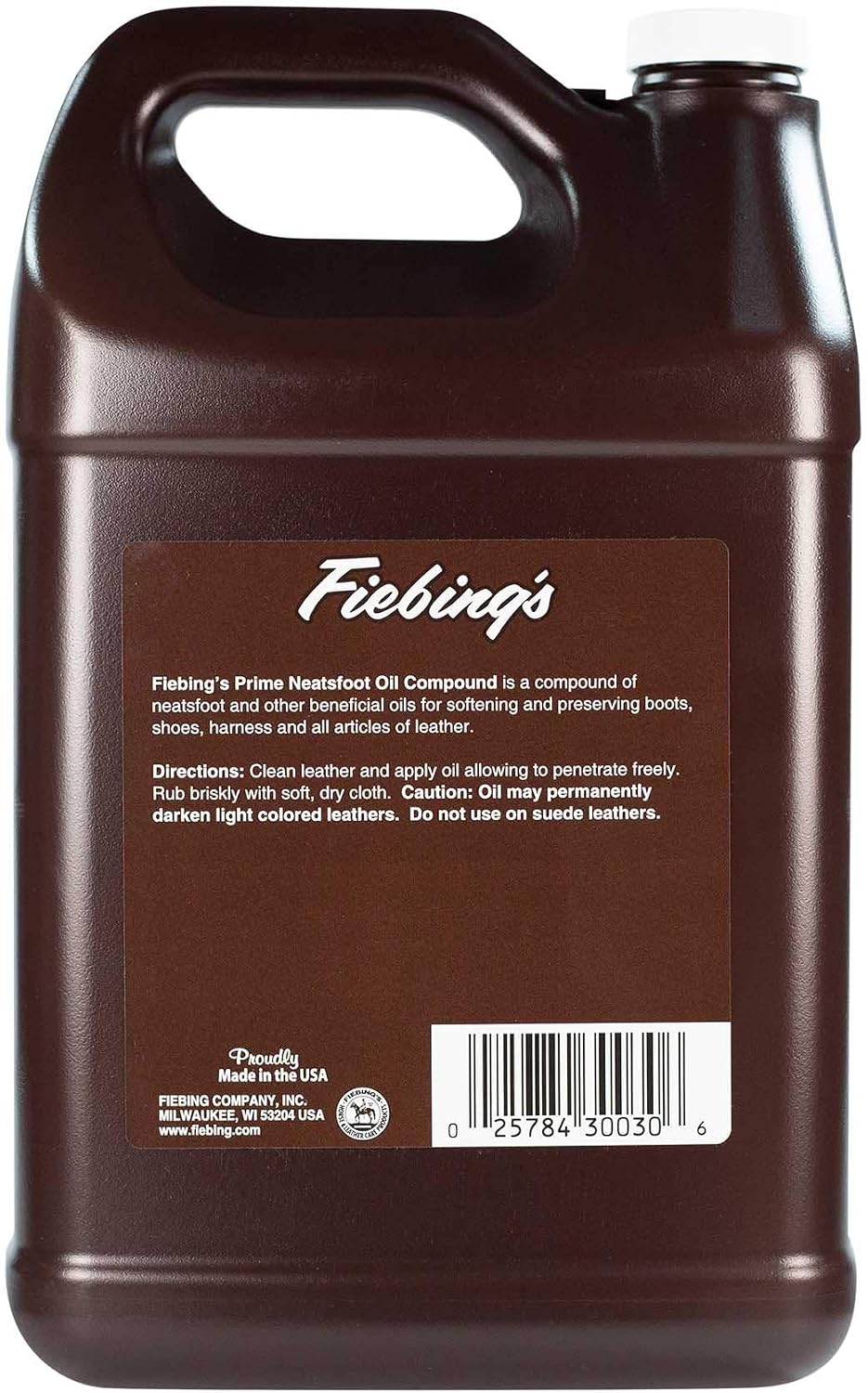 Fiebing's Prime Neatsfoot Oil Compound container side profile