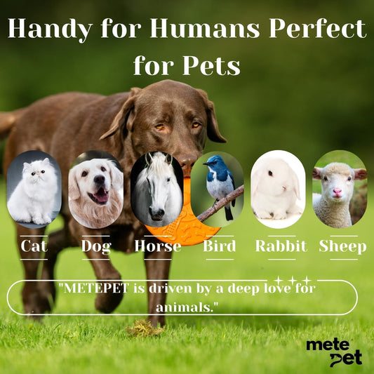 Metepet Vetromycin ointment tube showing precise application tip for sensitive pet eyes