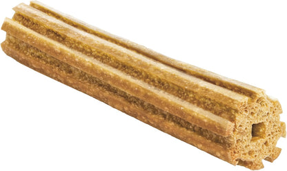 Purina DentaLife daily oral care treats for large dogs displaying the chicken flavor label.