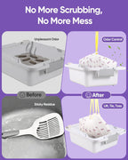 AWoHH unscented automatic cat litter waste bags drawstring pull