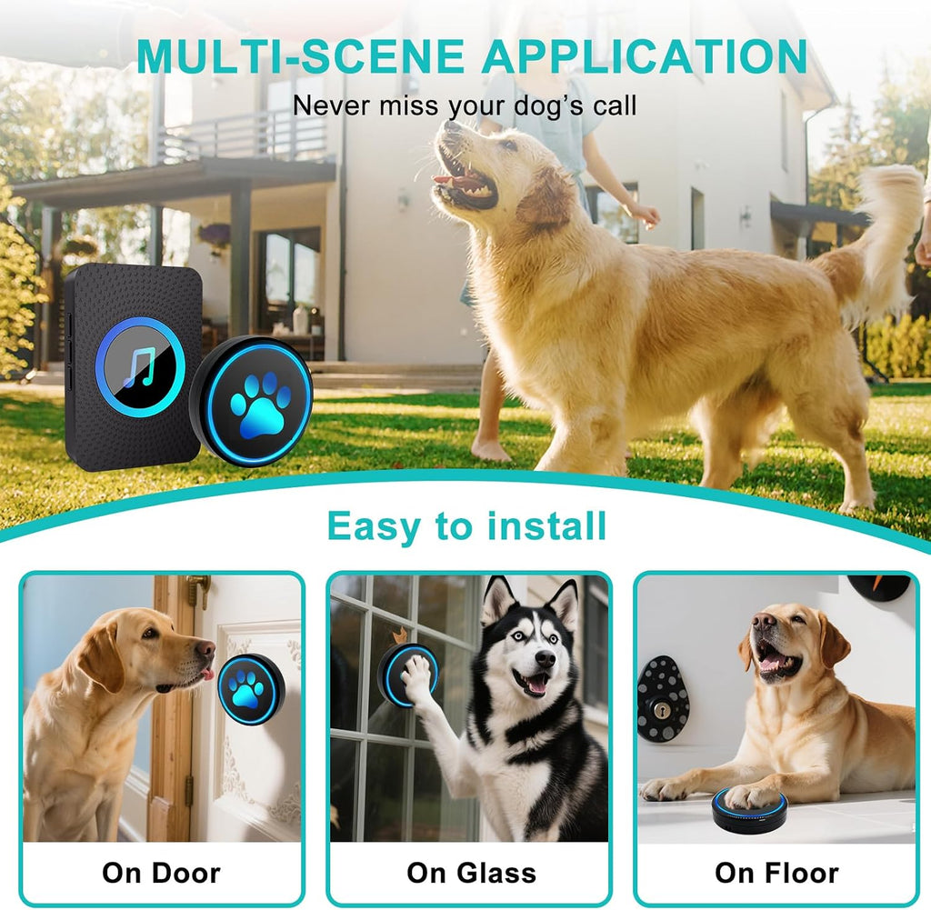 Package contents of Yoiilifee smart dog doorbell system