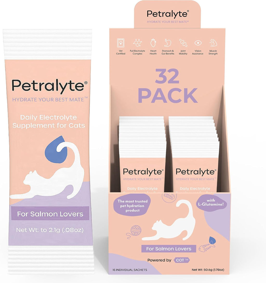 Petralyte Cat Hydration Electrolyte and Cat Joint Supplement | Hydration Support for Cats w/Glucosamine, Chondroitin, L-Glutamine, Taurine, Lysine & Prebiotics | for Chicken Lovers | 16 Packets - Image 9