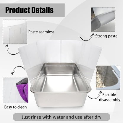 Close up of Yoiles PVC litter box protector material