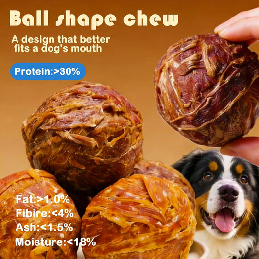 Olsdeeool pet dental cleaning snacks showing duck meat coating
