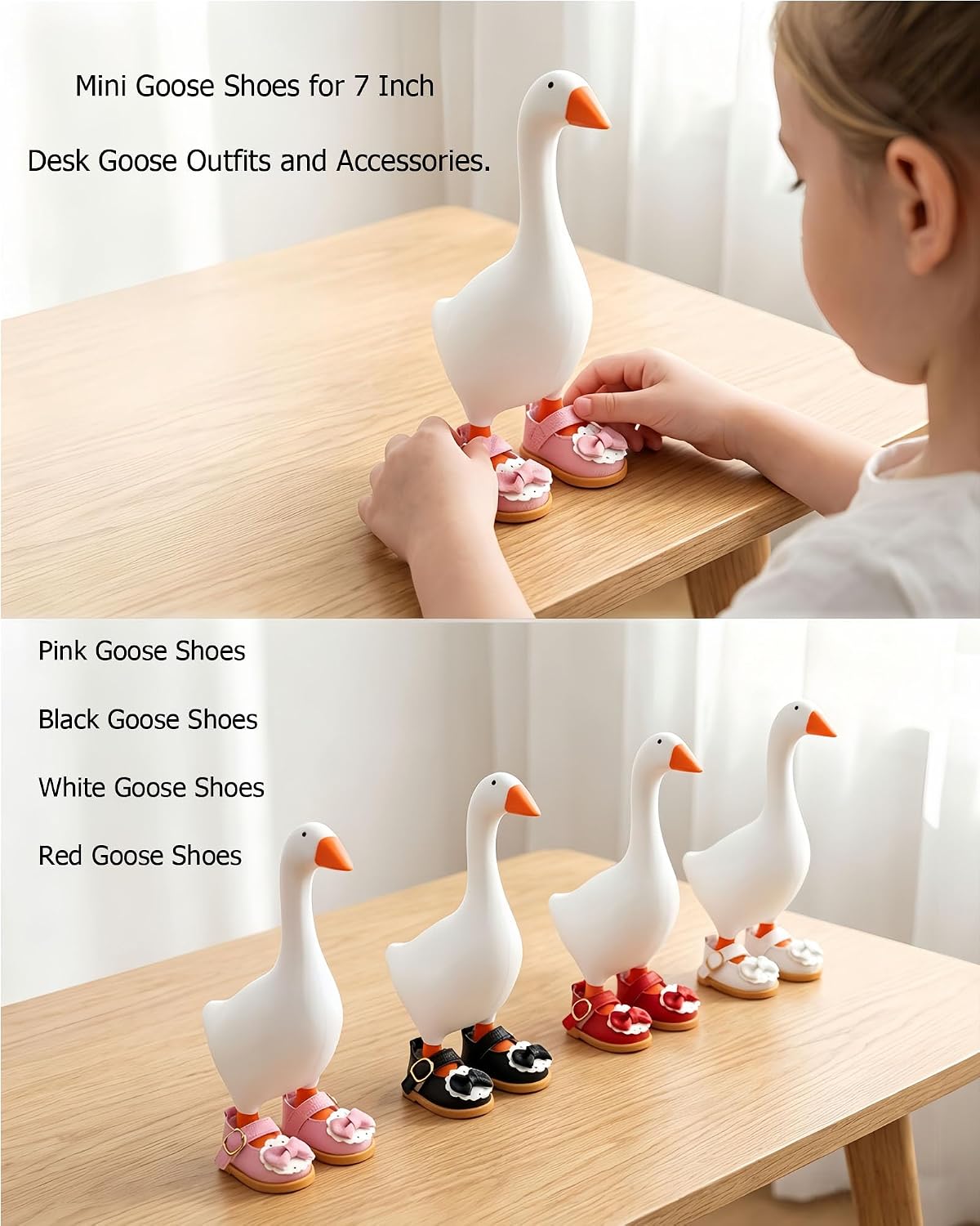 Mrwtesio miniature outfit decoration set arranged neatly to display all four color variants for collectors.