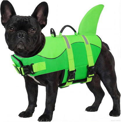 ASENKU Dog Life Jacket - Pet Safety Vest for Swimming & Boating, Shark Life Jacket with Floatation, Dog Lifesavers Swimsuits for Small Medium Large Dogs (RedFlag, XL) - Image 13