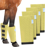 Mesh Horse Fly Boots Set of 4, Loose Fitting Leggings for Horses, Reduce Stressful Stomping, Breathable Adjustable and Universal Fit for 4 Legs, Reliable Stay Put (Blue) - Image 14