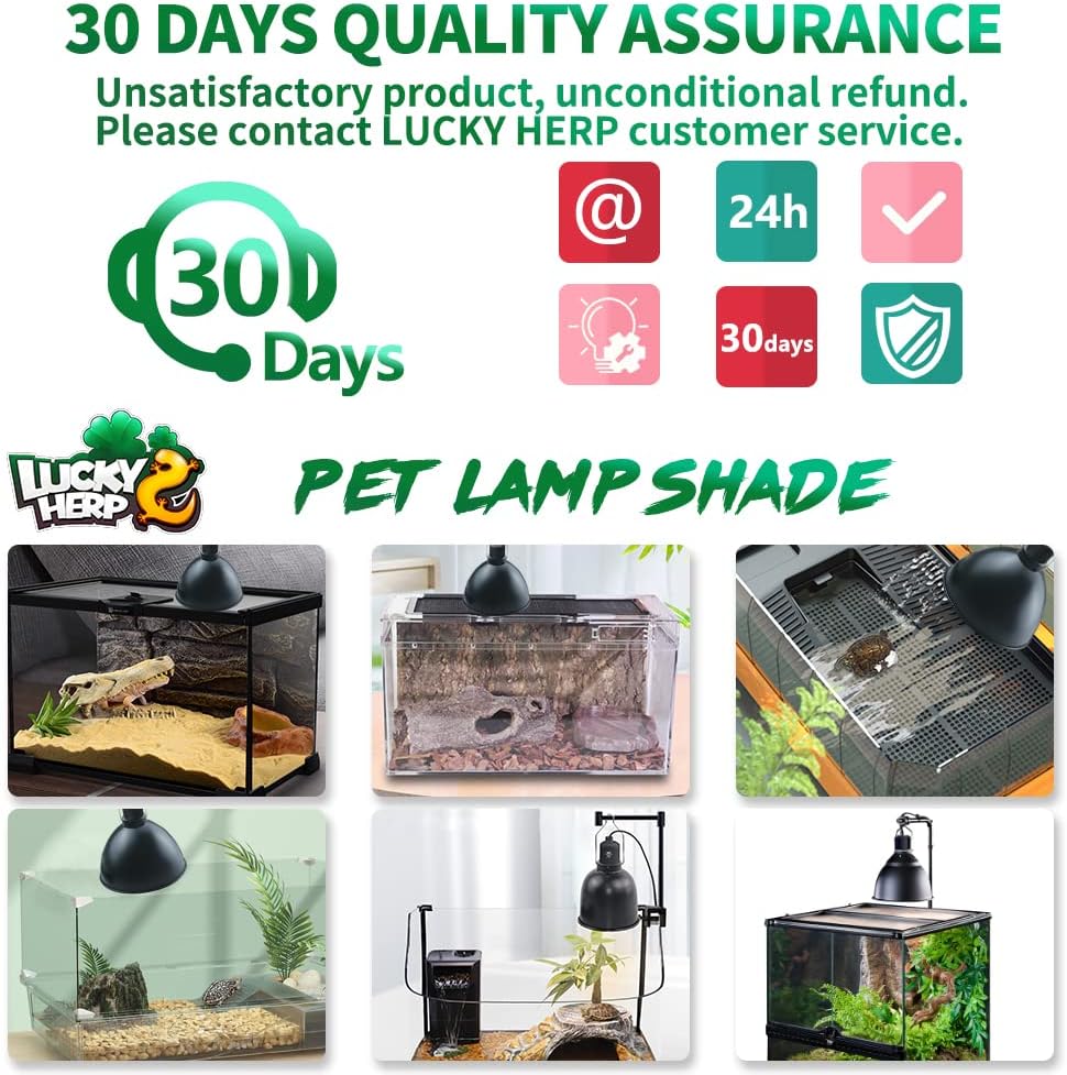 Lucky Herp UVB bulb heat lamp fixture premium imported pet care accessory.