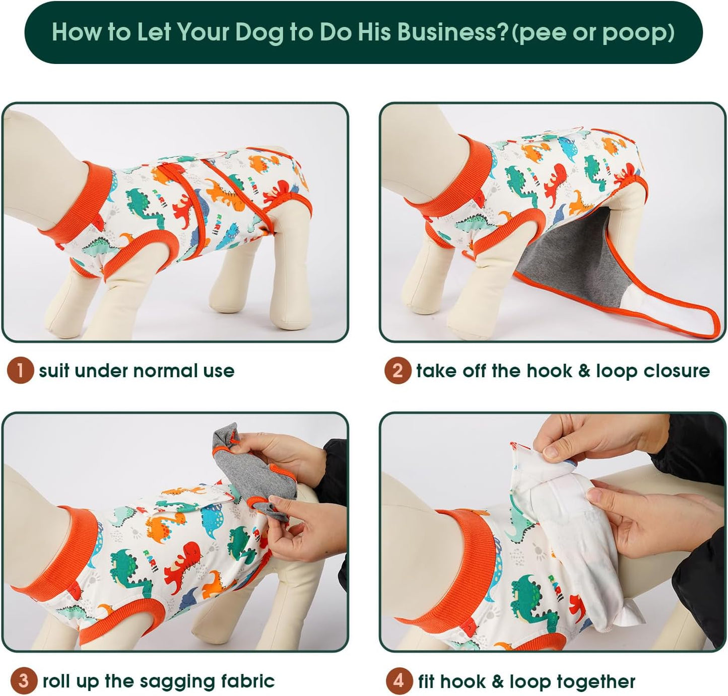 Sizing chart and measurement guide for Kuoser dog suit