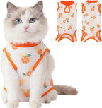 Comfortable kitten surgery suit showing freedom of movement