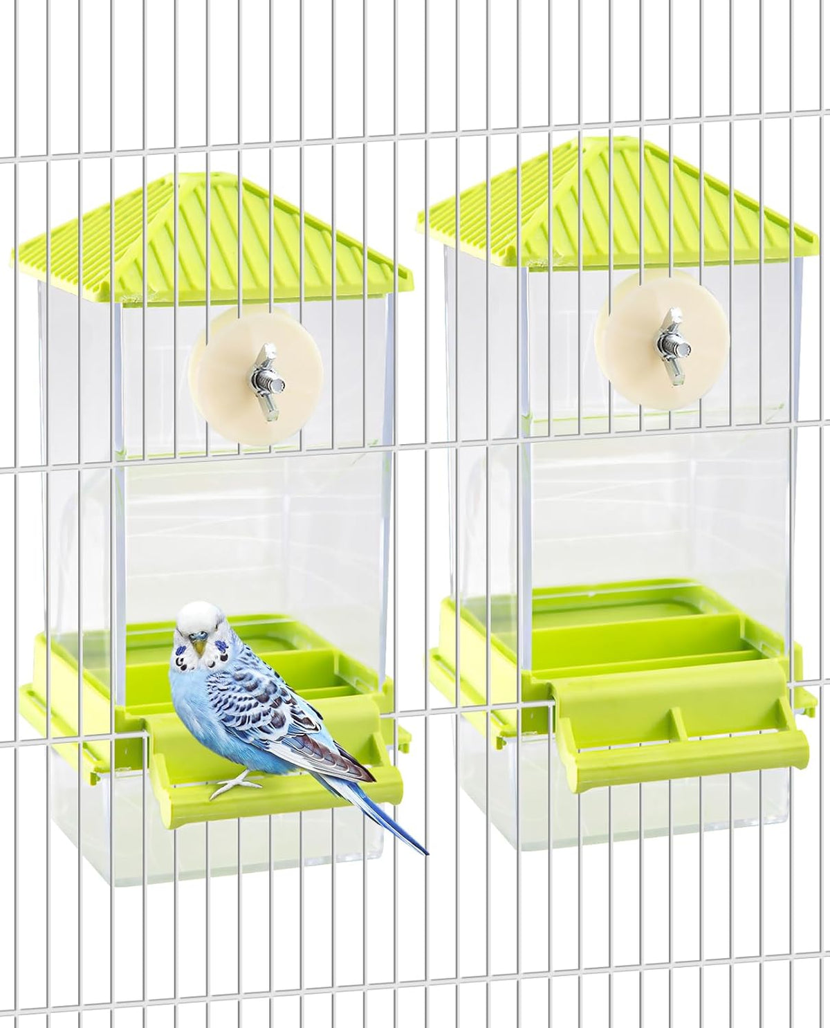 Hamiledyi acrylic bird accessory kit for lovebirds and finches