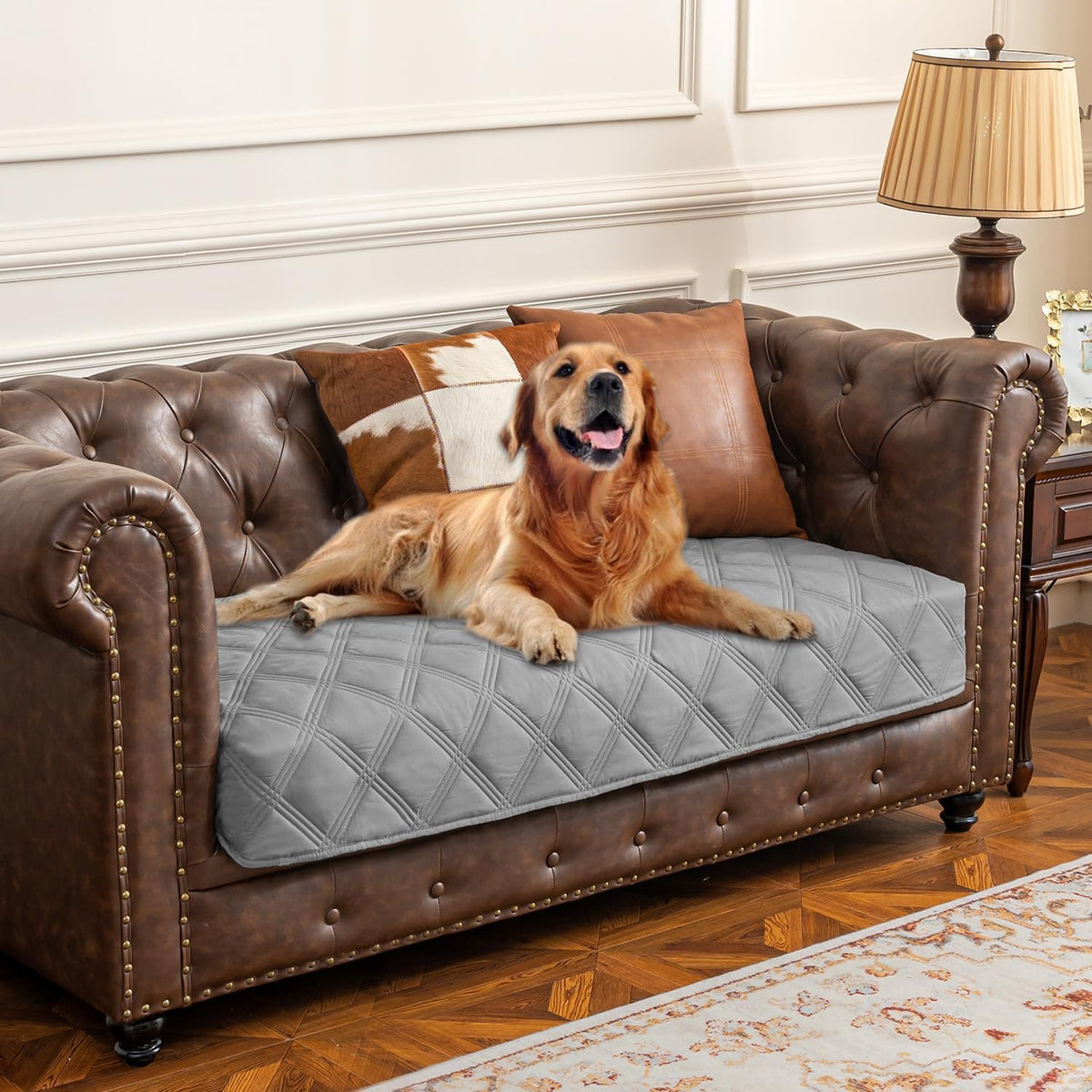 Ameritex Waterproof Dog Bed Cover Pet Blanket with Anti-Slip Back for Furniture Bed Couch Sofa - Image 13