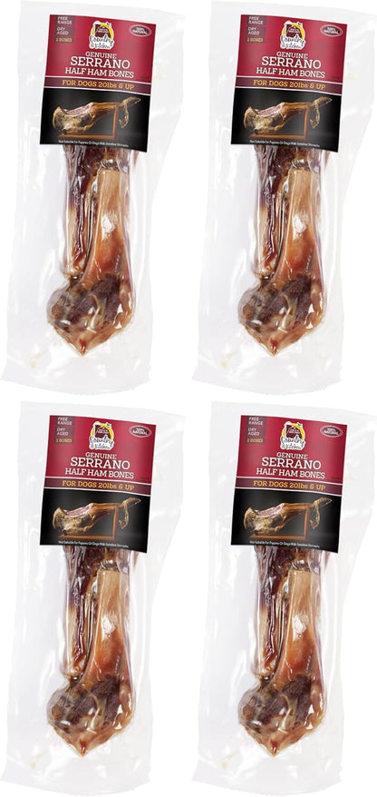 Country Kitchen Genuine Serrano Half Ham Bone, 100% Natural, Dry Aged, for Medium Sized Dogs, 20 lbs and up, 2 Bones, Pack of 1 - Image 12