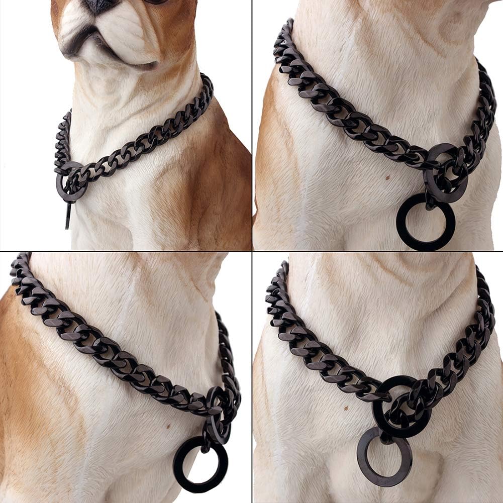 W/W Lifetime imported American metal dog belt strong chew proof training chain