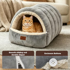 Noocyarn cat house bed unzipped into two separate mats