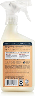 Mrs. Meyer's Clean Day pet stain and odor remover bottle with probiotic formula