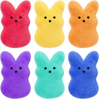 Zobvex Easter Bunny Plush Toys For Cats front view interactive kitten toys.