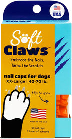 Soft Claws Nail Caps for Dogs with Non-Slip Design Made in USA - 40 Dog Nail Covers for Long-Lasting Protection of Floors and Furniture - Black, XX-Large - Image 13