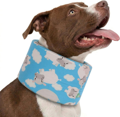 LovinPet Dog Recovery Collar, Adjustable Soft Cone for Medium & Large Dogs, Post-Surgery Comfort & Lick Prevention, Jurassic Dinosaur Print,Yellow - Image 11