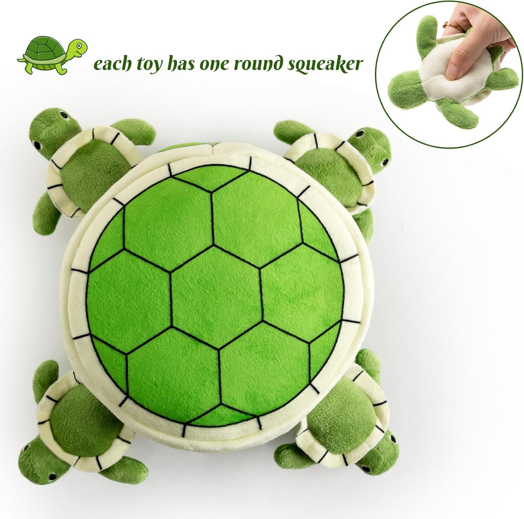 Interactive puppy training puzzle showing the burrowing pockets for hidden toys